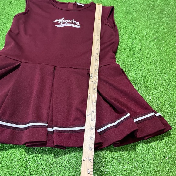 Vintage Texas A&M Dress Youth Md Aggie Cheerleader Outfit USA Made Embroider 80s - Picture 7 of 12